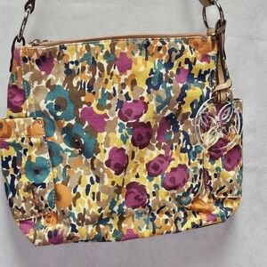 Relic Colorful Patterned 3 Compartment Crossbody Bag
